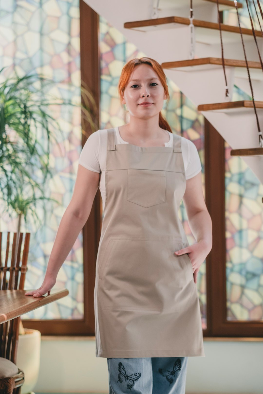 woman cooking in kitchen