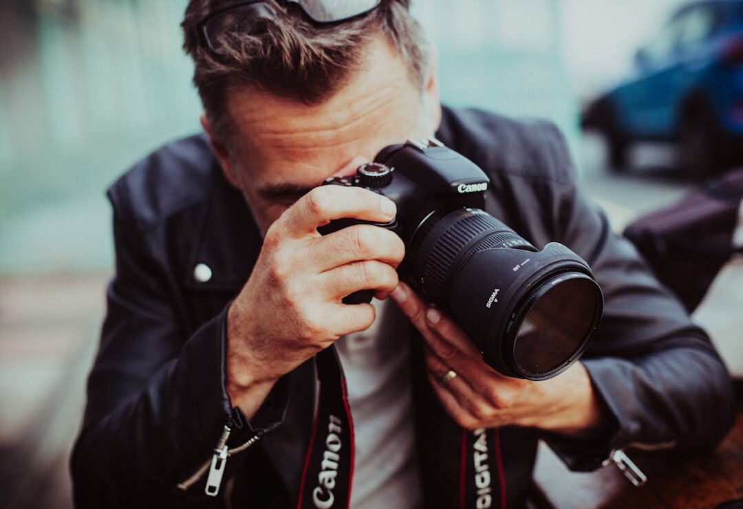 documentary photographer at work